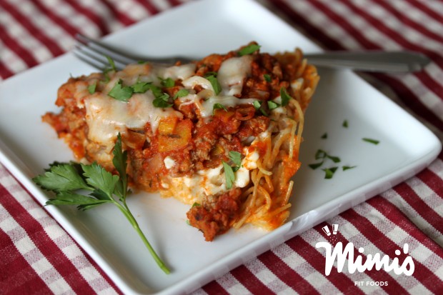 Turkey Spaghetti Pie-Mimi's Fit Foods