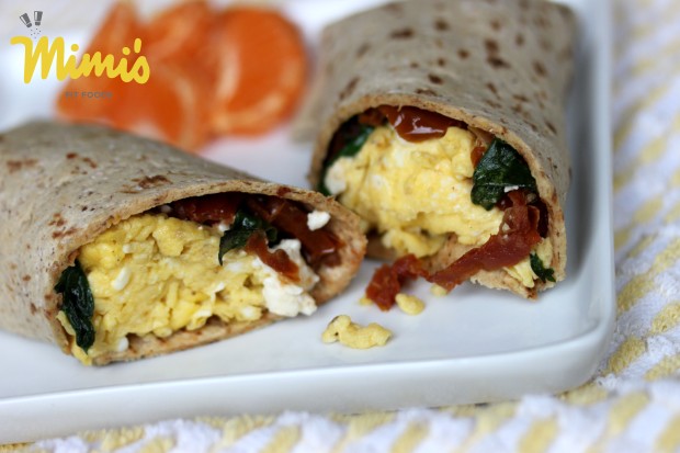 Spinach, Sun-Dried Tomato and Feta Egg Wrap1 - Mimi's Fit Foods