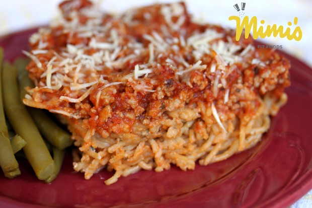 Healthy Baked Spaghetti - Mimi's Fit Foods